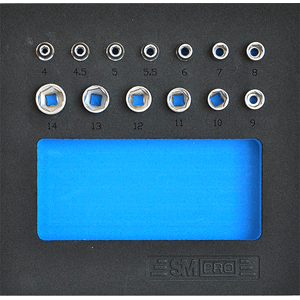 PIPESETT 1/4" EKSTRA KORTE 4 - 14MM.