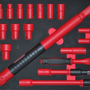 VDE PIPESETT 3/8" 8-24MM M/MOMENTNØKKEL