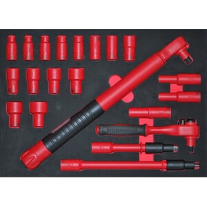 VDE PIPESETT 3/8" 8-24MM M/MOMENTNØKKEL