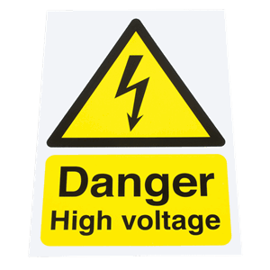 SKILT - FARE HØYSPENNING