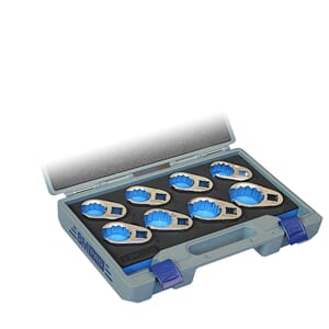 KRÅKEFOTSETT 3/4" 12-KANT 33-50MM. 8 STK.