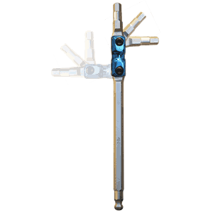 UNBRAKONØKKELSETT 3-10MM. M/DOBBELTLEDD