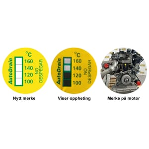 TEMPARATURINDIKATOR KLISTREMERKE 40 STK.