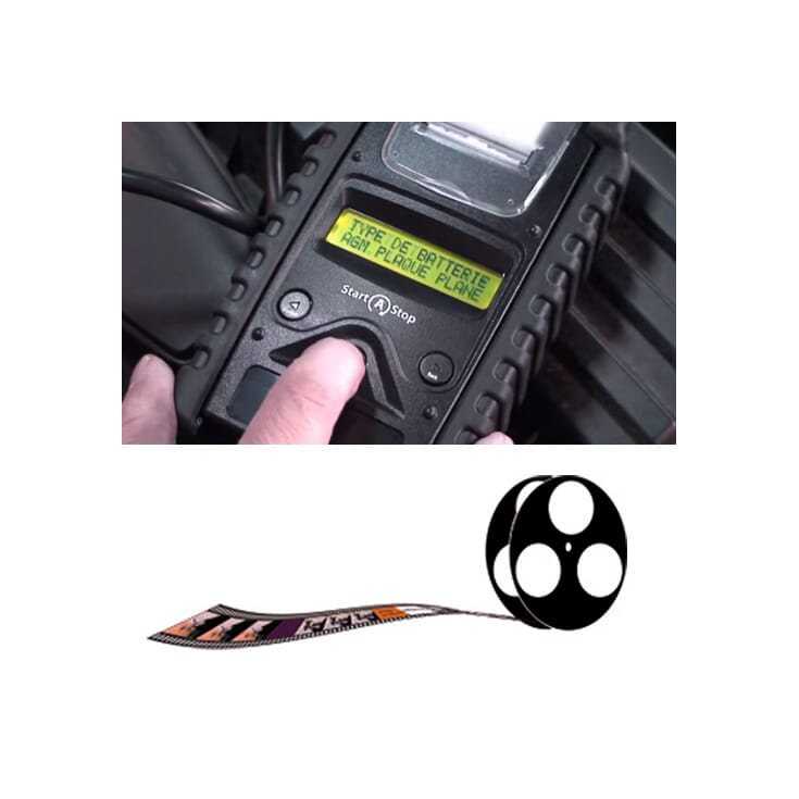 HUB-HU34012 Batteritester med skriver 6-24V