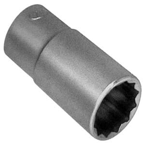 36,0MM. LAGERPIPE 1/2" LANG 12-KANT