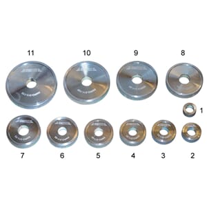 TRYKKSKIVESETT 30-110MM. 11 DELER