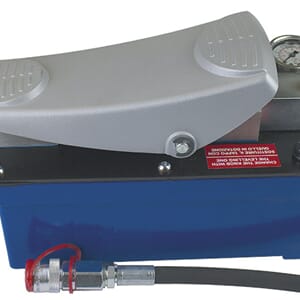 LUFTHYDRAULISK FOTPUMPE M/MANOMETER