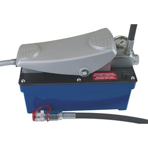 LUFTHYDRAULISK FOTPUMPE M/MANOMETER