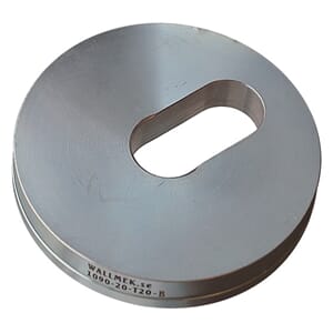 TRYKKSKIVE MED OVALT HULL. 87,8 MM